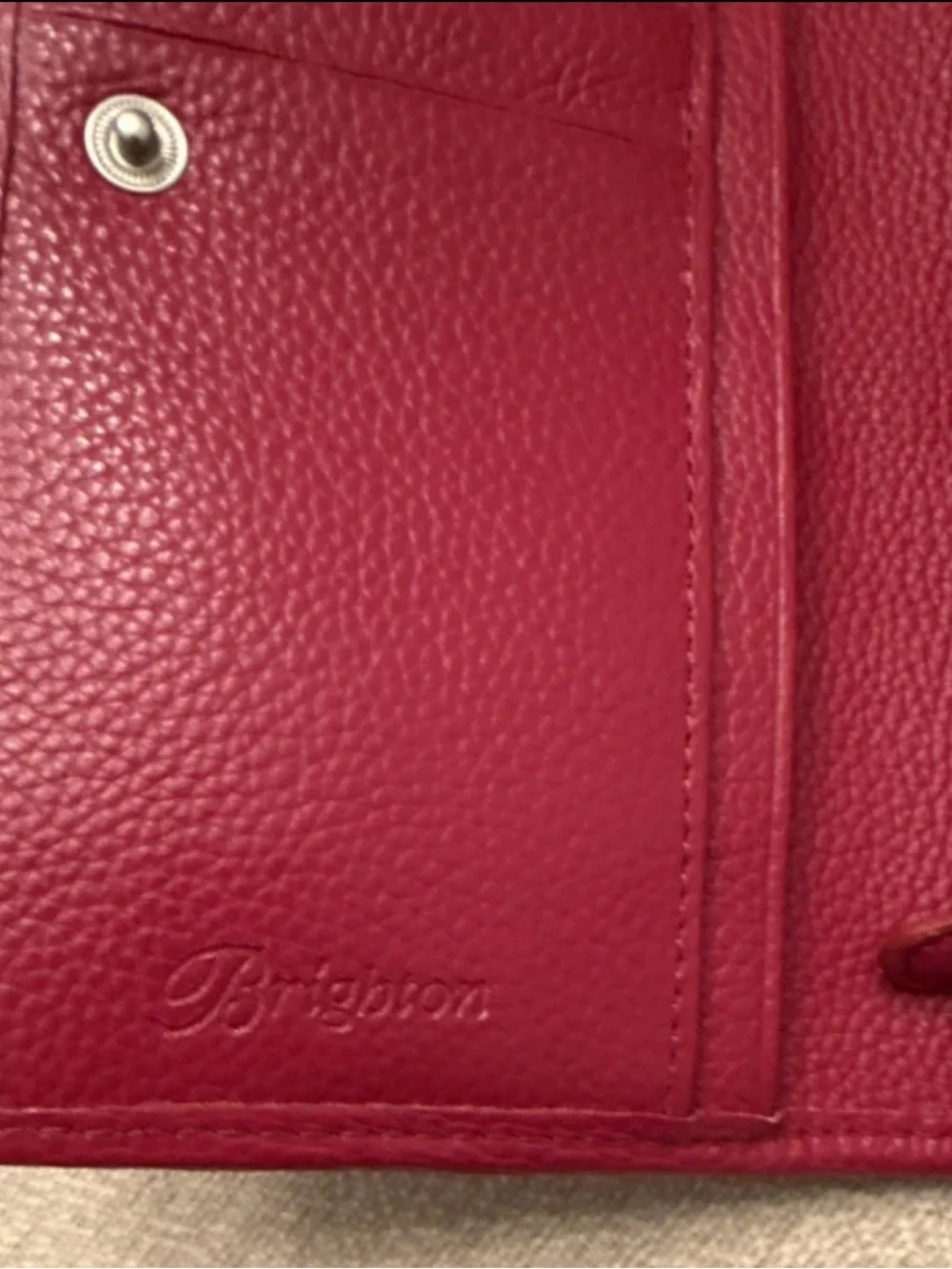 Brighton ROSIE ROCKMORE Pebbled Leather Crossbody / Wallet in Lipstick Red, NWT